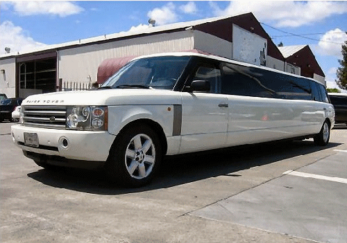 Chauffeur stretch Range Rover Sport limo hire interior in Glasgow, Edinburgh, Scotland