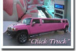 Chauffeur stretched pink Hummer limo hire in Aberdeen, Scotland